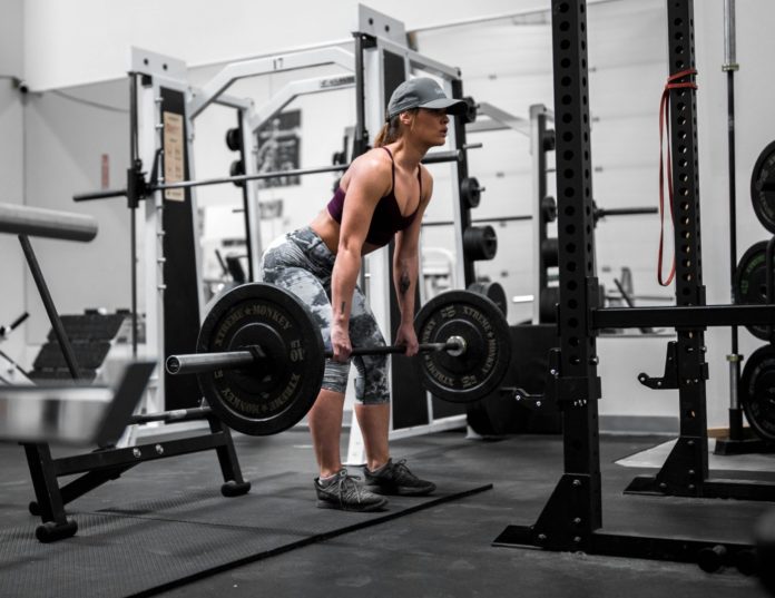 Women lifting weights