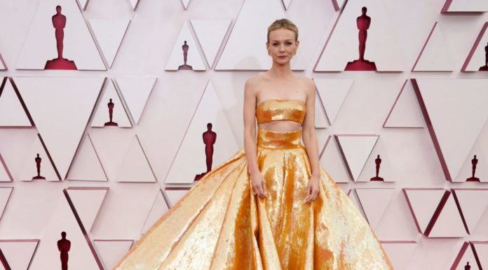 Carey Mulligan at the 93rd Annual Academy Awards.