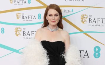 Julianne Moore at the 76th BAFTAs in February 2023