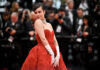 Sofia Carson at the premiere of "Killers Of The Flower Moon" during the 76th Cannes Film Festival in May 2023
